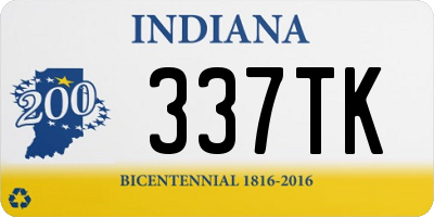 IN license plate 337TK