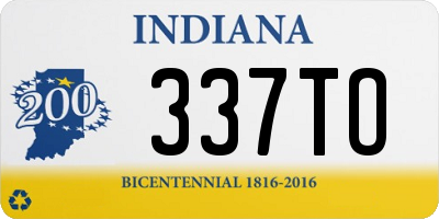 IN license plate 337TO