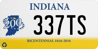 IN license plate 337TS