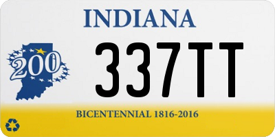 IN license plate 337TT
