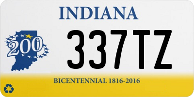 IN license plate 337TZ