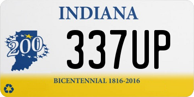 IN license plate 337UP