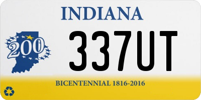 IN license plate 337UT