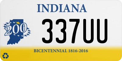 IN license plate 337UU