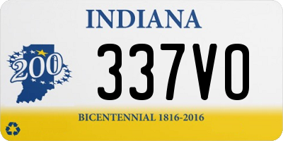 IN license plate 337VO