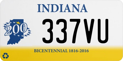 IN license plate 337VU