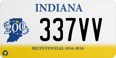 IN license plate 337VV