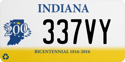 IN license plate 337VY