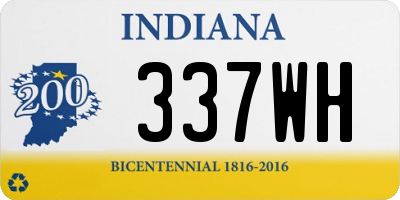 IN license plate 337WH