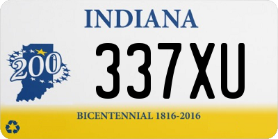 IN license plate 337XU