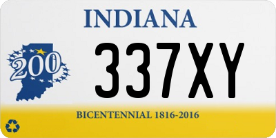 IN license plate 337XY