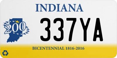 IN license plate 337YA