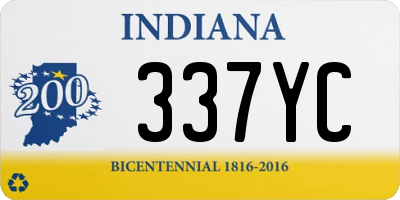 IN license plate 337YC