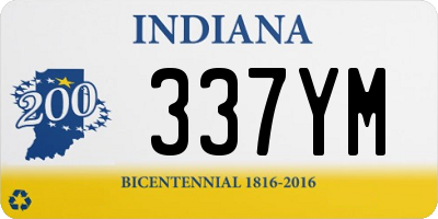 IN license plate 337YM