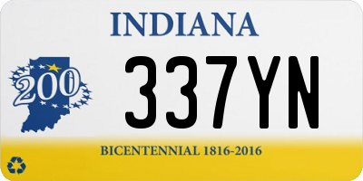 IN license plate 337YN