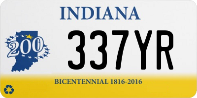 IN license plate 337YR