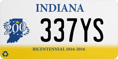 IN license plate 337YS