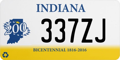 IN license plate 337ZJ