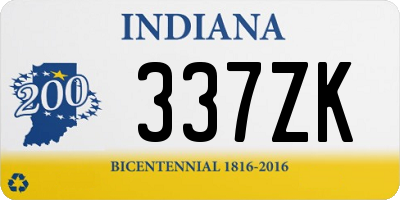 IN license plate 337ZK