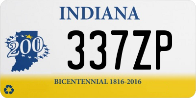 IN license plate 337ZP