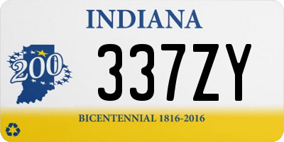 IN license plate 337ZY