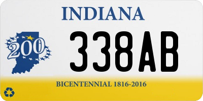 IN license plate 338AB