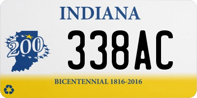 IN license plate 338AC