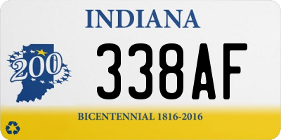 IN license plate 338AF