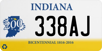 IN license plate 338AJ