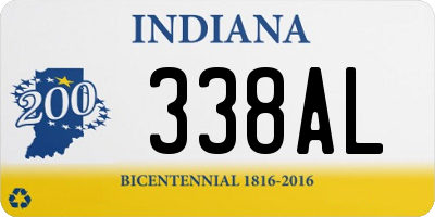 IN license plate 338AL