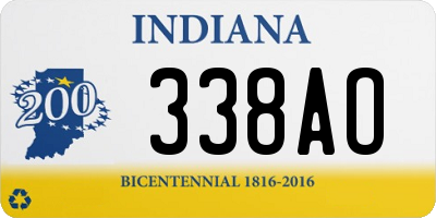 IN license plate 338AO