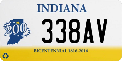 IN license plate 338AV