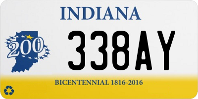 IN license plate 338AY