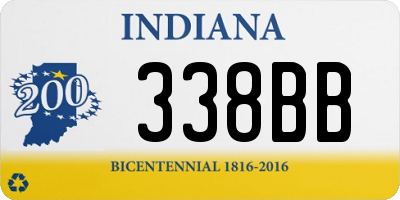 IN license plate 338BB