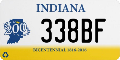 IN license plate 338BF