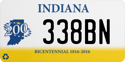 IN license plate 338BN