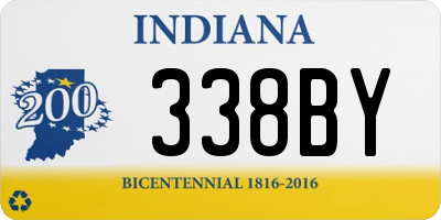 IN license plate 338BY