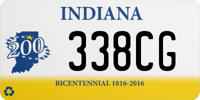 IN license plate 338CG