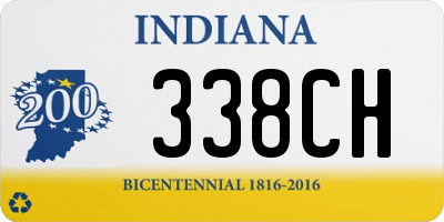 IN license plate 338CH