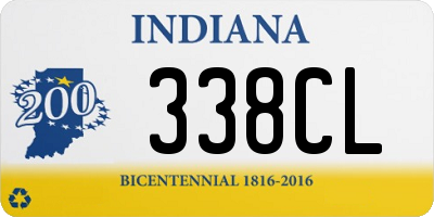 IN license plate 338CL