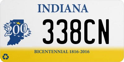 IN license plate 338CN