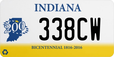 IN license plate 338CW