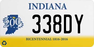 IN license plate 338DY