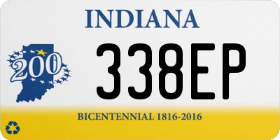 IN license plate 338EP