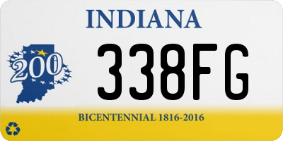 IN license plate 338FG