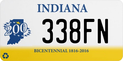 IN license plate 338FN