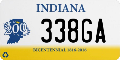 IN license plate 338GA