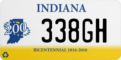 IN license plate 338GH