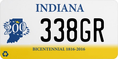 IN license plate 338GR