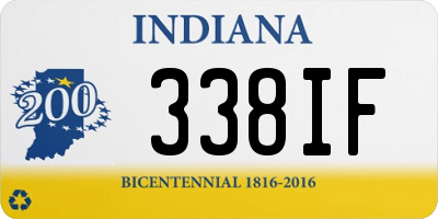 IN license plate 338IF